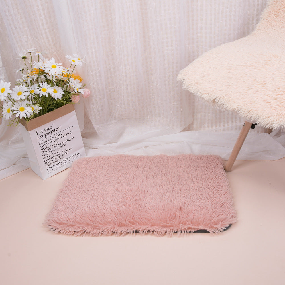 Human Pet Dual-Use Plush Pad Pet Round Pad Warm And Comfortable Machine Washable Small Suitable For Autumn And Winter Comfort