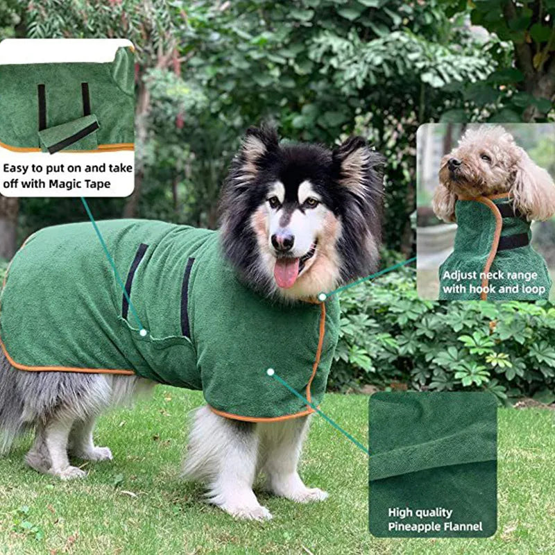 CuddleSoft Pet Drying Robe